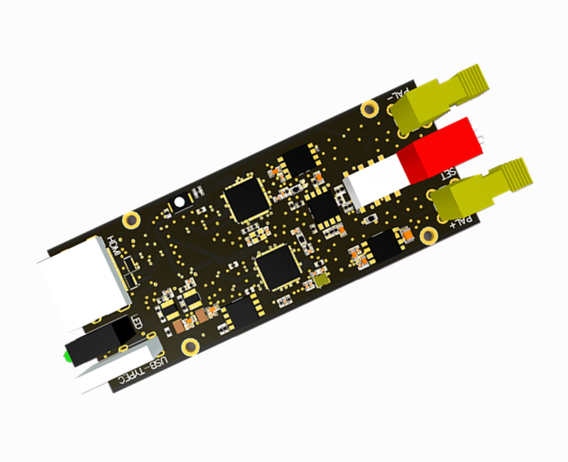 HDMI转差分PAL HDMI TO 差分PAL 工业级 小尺寸 航空视频差分PAL
