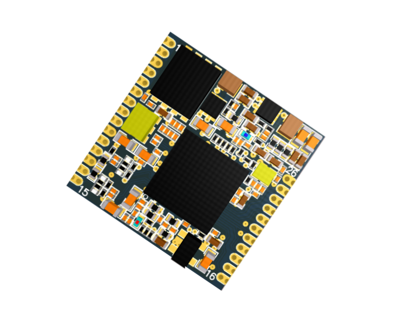 SDI TO MIPI CSI模组 SDI转MIPI 国产化 工业级 邮票封装 小尺寸20*20mm
