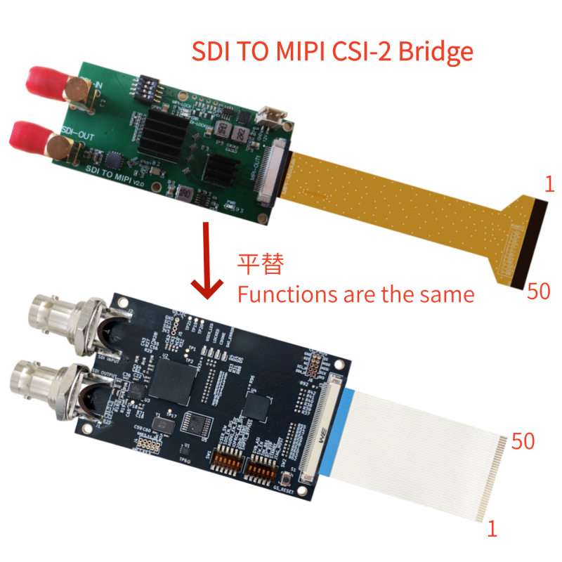 SDI TO MIPI CSI-2 Bridge SDI to MIPI CSI-2 Bridge Mipi out 2lane or 4lane
